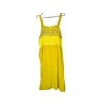 MAISON MARGIELA Yellow Lace Eyelet Trim Open Waist Oversized Dress size 10 Photo 10