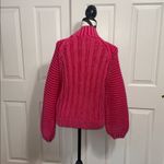 Free People Candy Blossom Women's Pink Cable Knit Sweater Photo 1