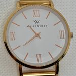 Wristology “hi ! I’m Stella ”women gold tone watch 38mm quartz mesh band running Photo 2