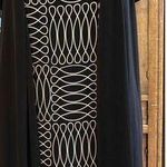 Enfocus Studio En Focus Studio Black Geometric Pattern Shift Dress With Open Front Cardigan 8 Photo 0