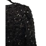 Victoria Dunn Sequin Holiday Dress Solid Black – Size Small (NWT) Photo 5