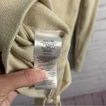 La Fee Maraboutee front tie, gold shimmer sweater, size XS, France Tan Photo 5