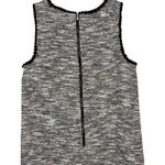 Loft Petite Textured Tweed Dress Black White Pink Blue Fringe Sleeveless Medium Photo 11