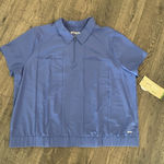 Grey's Anatomy Grays Anatomy Womens Scrub Top 3X Elastic Waist Evolve Stretch  1/4 Zip 2 Pocket Photo 0