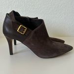 Vince Camuto Vince Camino Kreitha Leather Suede Stiletto Heels Booties in Roor Beer Brown Photo 1
