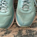 Hoka One One Bondi‎ 7 Shoes Womens Size 10.5 Blue Mesh Athletic Running Cushion Photo 2