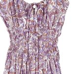 Lusana Rosa Mini Dress in Crystal Purple Paisley Size Small Sundress Australian Photo 6
