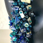 Magnetic stone blue caterpillar bracelet Photo 0