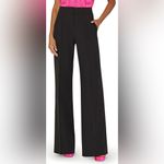 Milly  Nash High Waist Cady Wide Leg Pants Photo 3