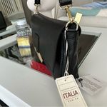 Italian black leather trending 2025 shoulder bag / satchel / night out purse Photo 4
