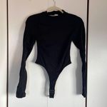 High waist Long Sleeve Black High neck bodysuit Photo 0