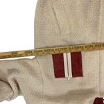 J.O.A. Womens Faux Fur Patched Pocket Zip Hooded Teddy Coat Light Coffee Small Photo 7