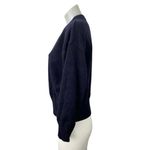 ZARA Women's Navy Blue High Neck Long Sleeve Knit Sweatshirt Sweater Top Size S Photo 1