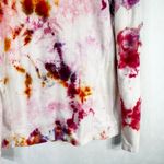 Armani Exchange Large Top Lipstick Clouds Tie Dye Handmade Jersey Knit Pink 416 Photo 5