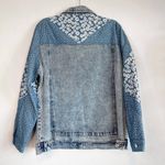 Avec Les Filles Blue Ditsy Floral Denim Jacket Photo 6