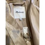 Madewell  Satin Oversized Blazer Matchstick Beige Mid Length 00 Photo 6