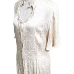 Frederick's of Hollywood Vintage Nightgown Button Front Floral Size 16 Champagne Photo 7