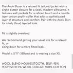 Torn By Ronny Kobo NWOT  ANOK BLAZER forest combo Medium oversized,plaid,neutrals Photo 7