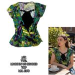 Y2K made in USA beaded going out party top medium/large #19 Photo 2