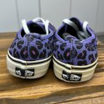 Vans  Old Skool Purple Cheetah Print Lace Up Low Top Skater Sneakers Womens 7.5 Photo 3