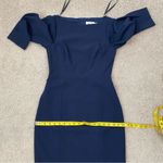 Eliza J  Pleated Sleeve Sheath Dress Navy Blue 2 Photo 8