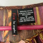 Fire Los Angeles  Women’s Sheer Bohemian Peacock Top Size Medium 🟦 Photo 2