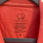 Ivory Ella Womens Pink Coral‎  Long Sleeve Pocket T-Shirt Organic Cotton Sz Small Photo 2