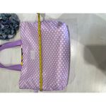 Estée Lauder Cute Lavender Polka Dot Tote Bag Large Casual Shopping Beach Bag Photo 1