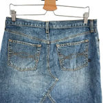 Abercrombie & Fitch Vintage Denim Skirt Straight Blast Wash Blue Size 8 Photo 7