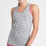 Athleta Women’s Momentum Tank Top Sleeveless Spacedye in Galactic Grey Size M Photo 0