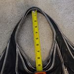 Kooba "Tracy" black with silver piping Hobo Tote bag Photo 8