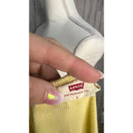 Levi's Women's Size Large Perfect Tee Lemon Yellow Short Sleeve Crewneck Shirt Photo 2