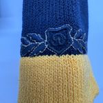 St. John Collection By Marie Gray Navy Yellow Knit Blazer Jacket Womens Size 2 Photo 6