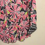 Foxcroft  Pink and Black Geometric Button Down Shirt Photo 6