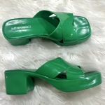 Jeffrey Campbell  Kelly Green Bubblegum Platform Sandal Sz 9 Photo 0