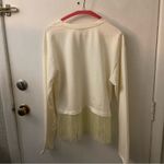 ZARA  Trafaluc Ivory Fringe Sweatshirt Top S Costal Cowgirl Western Festival Photo 3