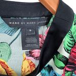 Marc Jacobs MARC by Bright Floral Print Silk Short Sleeve Blouse Size Small Top Photo 4