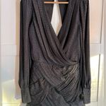 Free People  x Revolve Let's Dance Mini Dress Black Leopard Print Long Sleeve 4 Photo 2