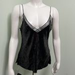 Free People  Black Sequin Eras Tour Cami Tank Top Photo 3