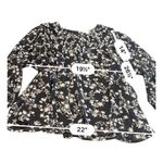 Terra & Sky   black floral BOHO blouse size 4X Photo 5