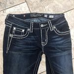 Miss Me Women's Loose Saddle Stitch Border Boot Cut Jean size 27 W 34 L Photo 2