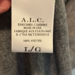 ALC Frank A.L.C. Gray Sleeveless Side Ruched Jersey Knit Mini Dress - size Large Photo 6