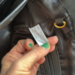 Joy & Iman Black Leather Tote Large Shoulder Bag Best Friend Satchel Top Handles Gold Photo 14