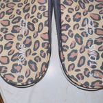 Toms Black Canvas Cheetah Print Slip On Mule Slides Photo 4