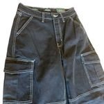 Wild Fable  Super High Rise Baggy Jeans Black White Stitching Womens Size 2 NWT Photo 2