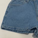 Forever 21 Paper Bag High Rise Elastic Waist Vintage Look Denim Short Photo 2