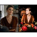 Ulla Johnson ππ Sabine Gathered Velvet Jumpsuit ~ Copper Brown 6 EUC Photo 4