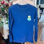 Blue Long Sleeve Shirt with Puppy Dog Photo 0