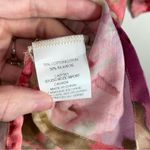 Robert Kitchen XL Blouse Cotton Silk Blend 3/4 Sleeve Rose Floral Tunic Photo 3