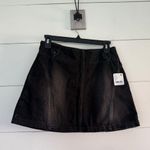 Free People Women’s 26 Black Ashes to Ashes Runaway Denim Skirt New Photo 0